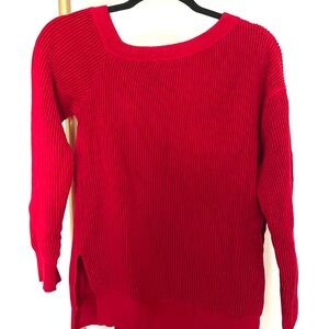 Yigal Azrouel Vibrant Red Crew Neck Sweater